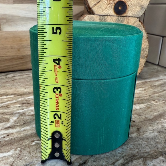 Pier 1 Li Bien 2007 Santa Christmas Glass Ornament Hand Painted w/storage box 4" - Picture 13 of 14